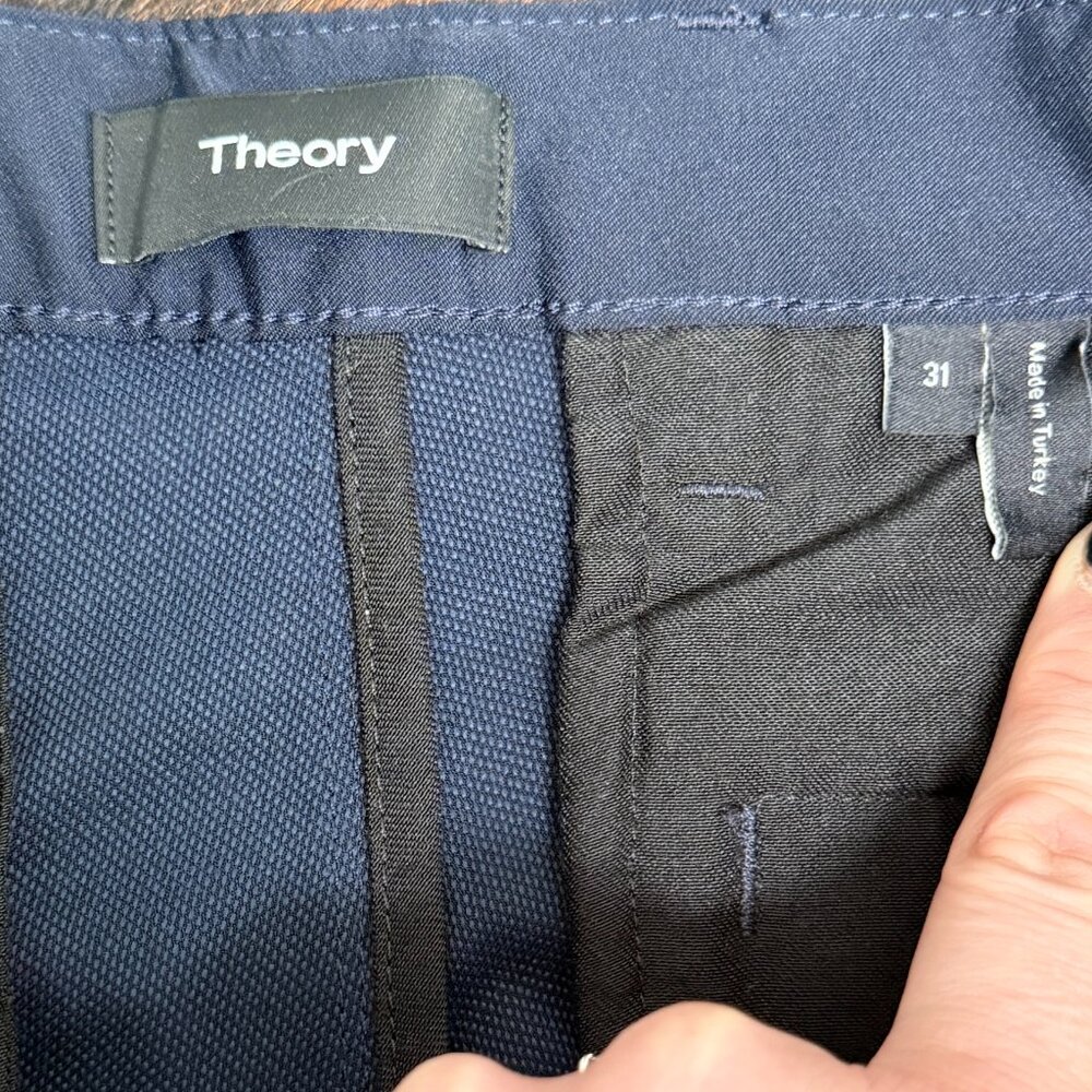 Theory Men's Navy Zaine Ascend Tech Nylon Dress Pants, Size 31 - Picture 7 of 9